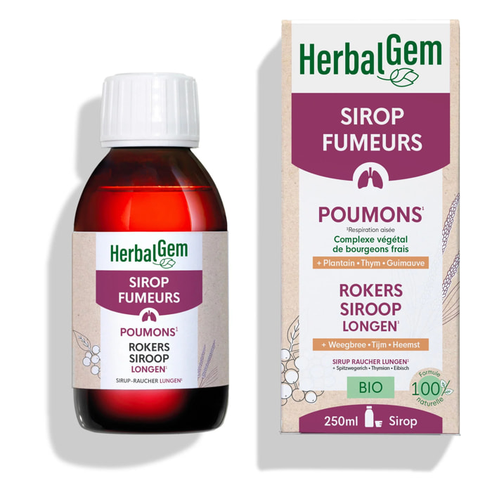 Herbalgem- Sirop Fumeurs - Bio - 250 ml