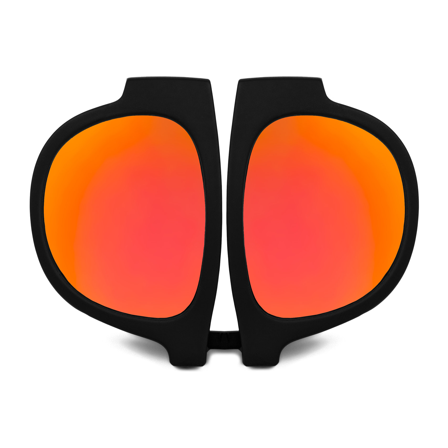 Occhiali da sole polarizzati effetto specchio, pieghevoli e arrotolabili UV400