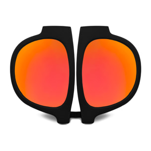 Occhiali da sole polarizzati effetto specchio, pieghevoli e arrotolabili UV400