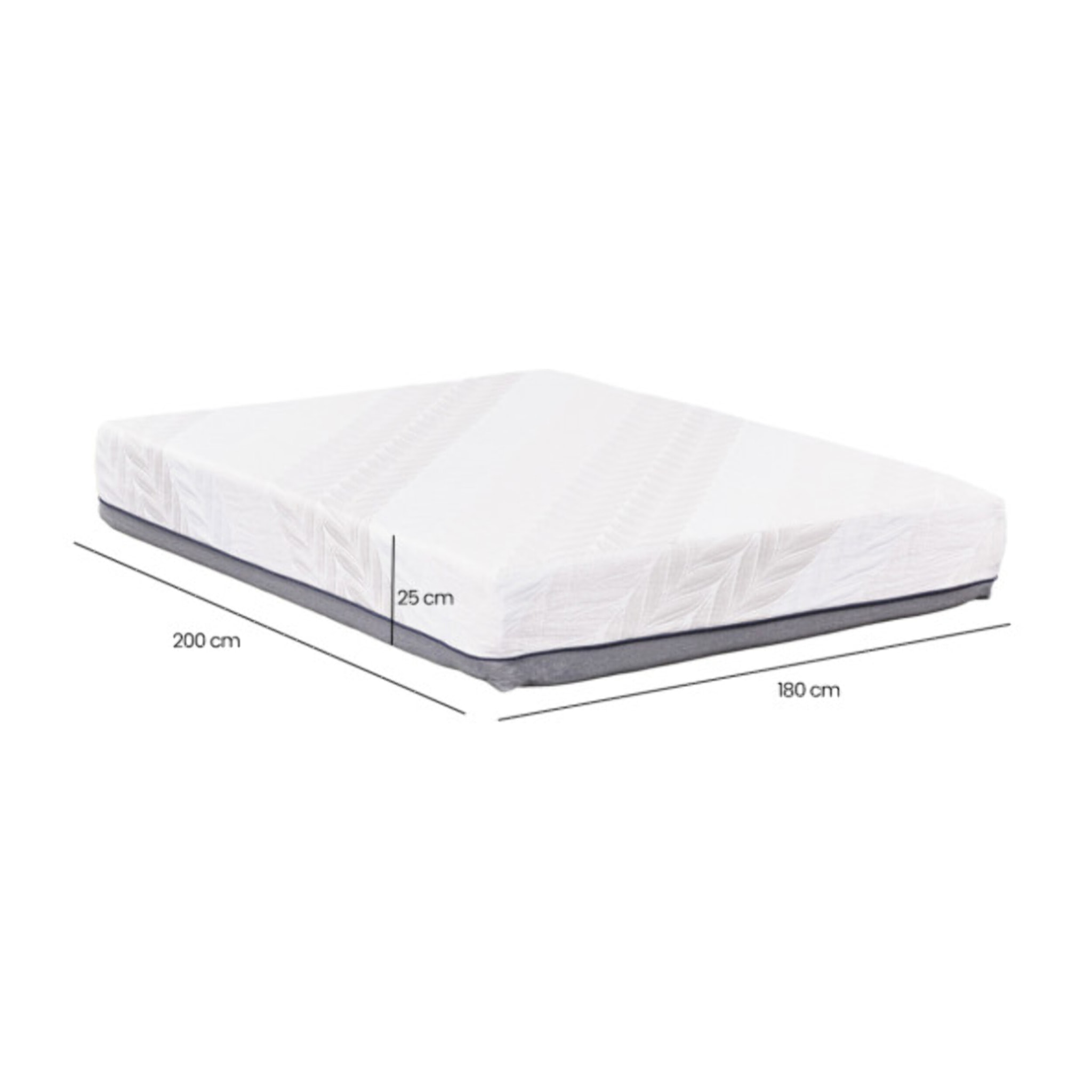 Matelas à mémoire de forme 180 x 200 cm - LOUANGE