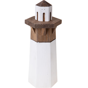 Faro Esagonale 17X15Xh.41 Cm - Pezzi 1 - 17X41X15cm - Colore: Bianco - Bianchi Dino - Decori Casa E Complementi