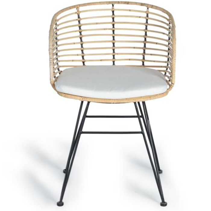 ENSEMBLE 2 CHAISES 80x52x56