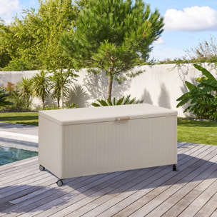 Coffre de rangement "Edenio" argile L 182,2 x 78 x 89,4cm en aluminium