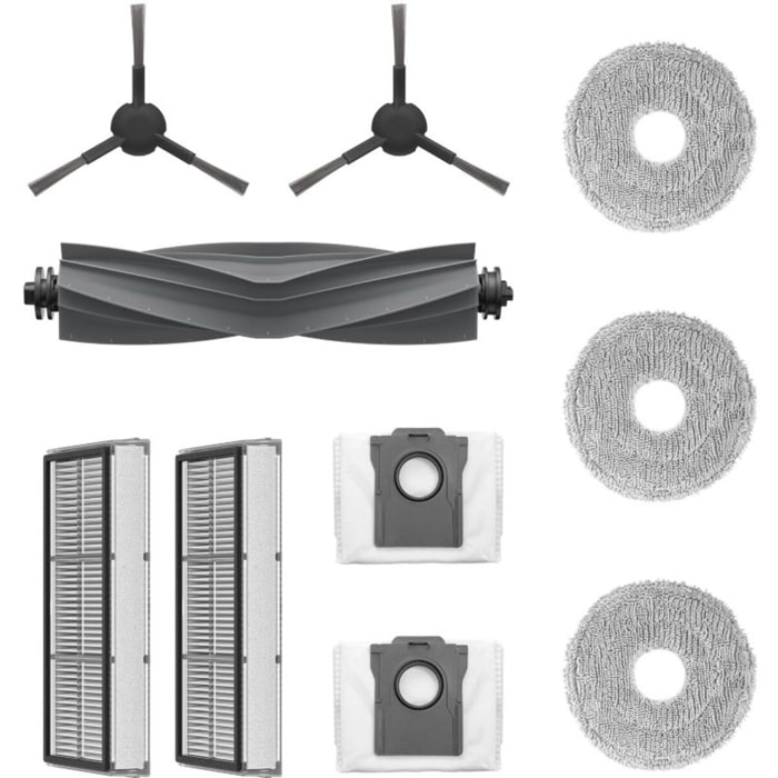 Embout pour aspirateur MOVA Entretien complet brosses filtres robot E30 Ultra