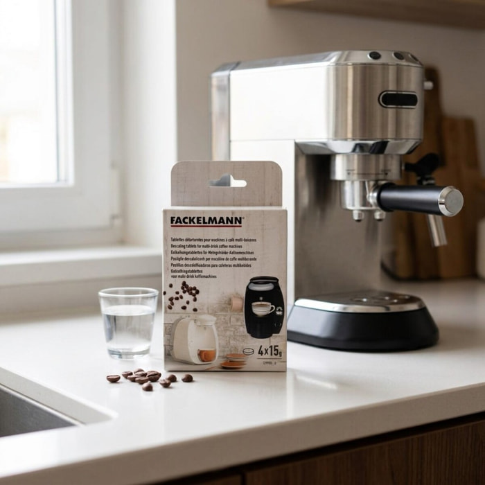 Tablettes détartrantes pour machines à café multi-boissons Fackelmann Petit-déjeuner