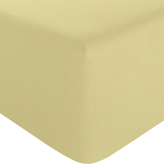 Drap Housse - Bonnet:30cm 100% lin LavÉ 160g Beurre