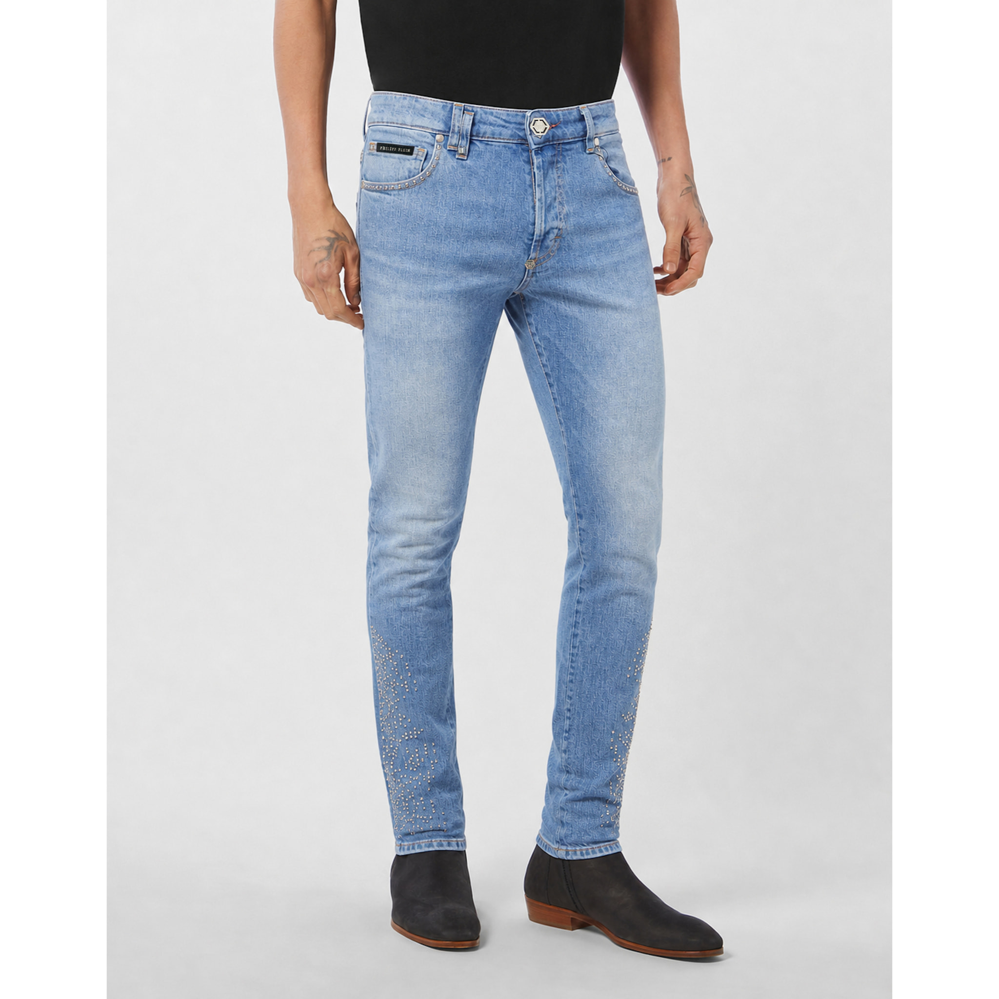 PHILIPP PLEIN Jeans Taglio super dritto