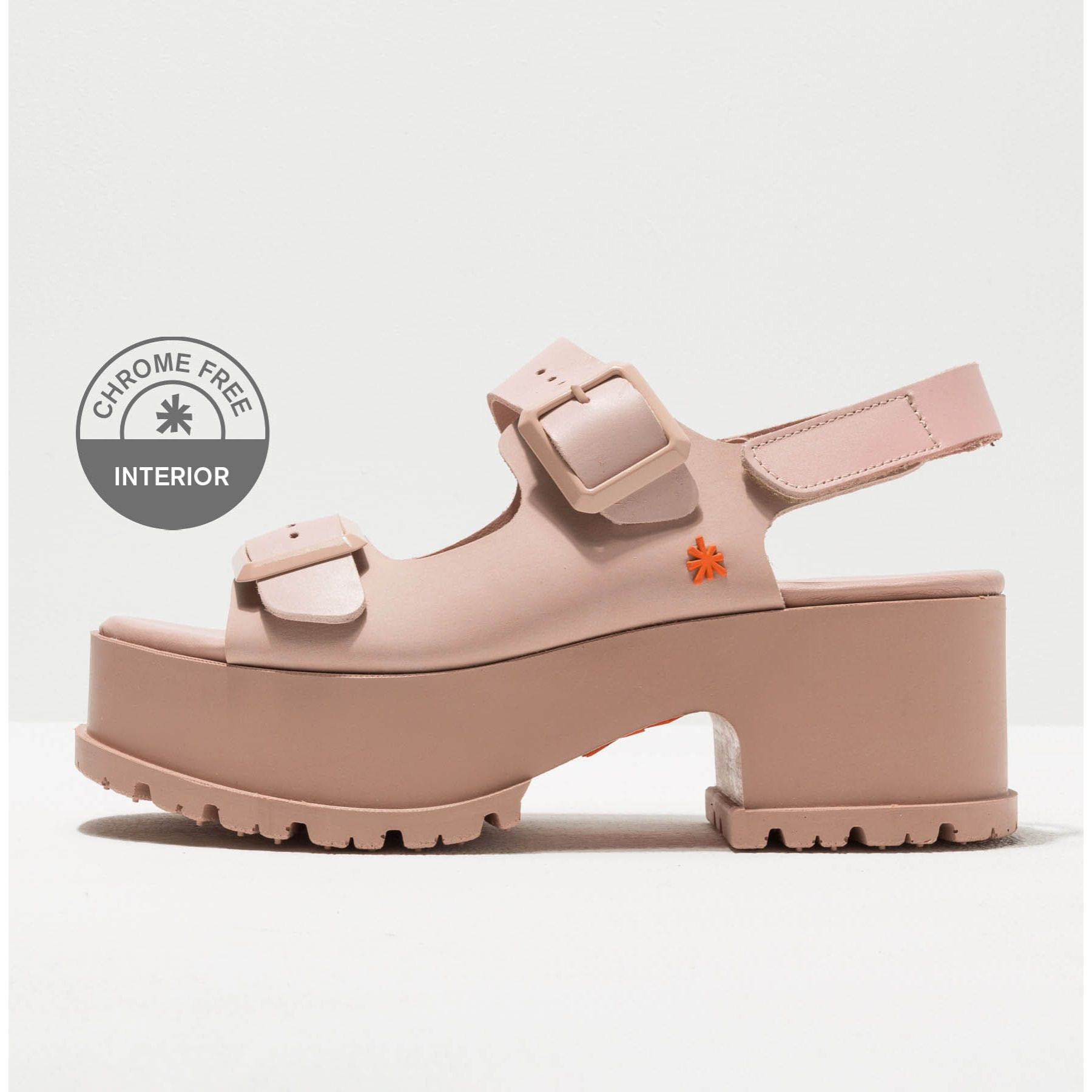 Sandalias con tacón 1821 GRASS WAXED ROSE/ MANCHESTER color Rose