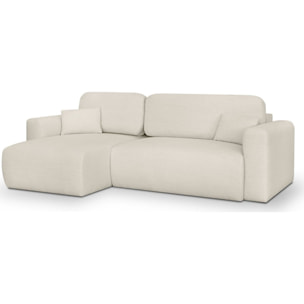 Canapé d'angle convertible 4 places en tissu - DAVIS
