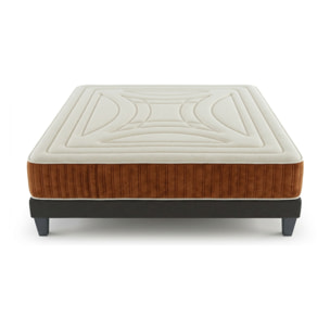 Ensemble Jacobin 2 places | Matelas Memoire de forme avec sommier en bois