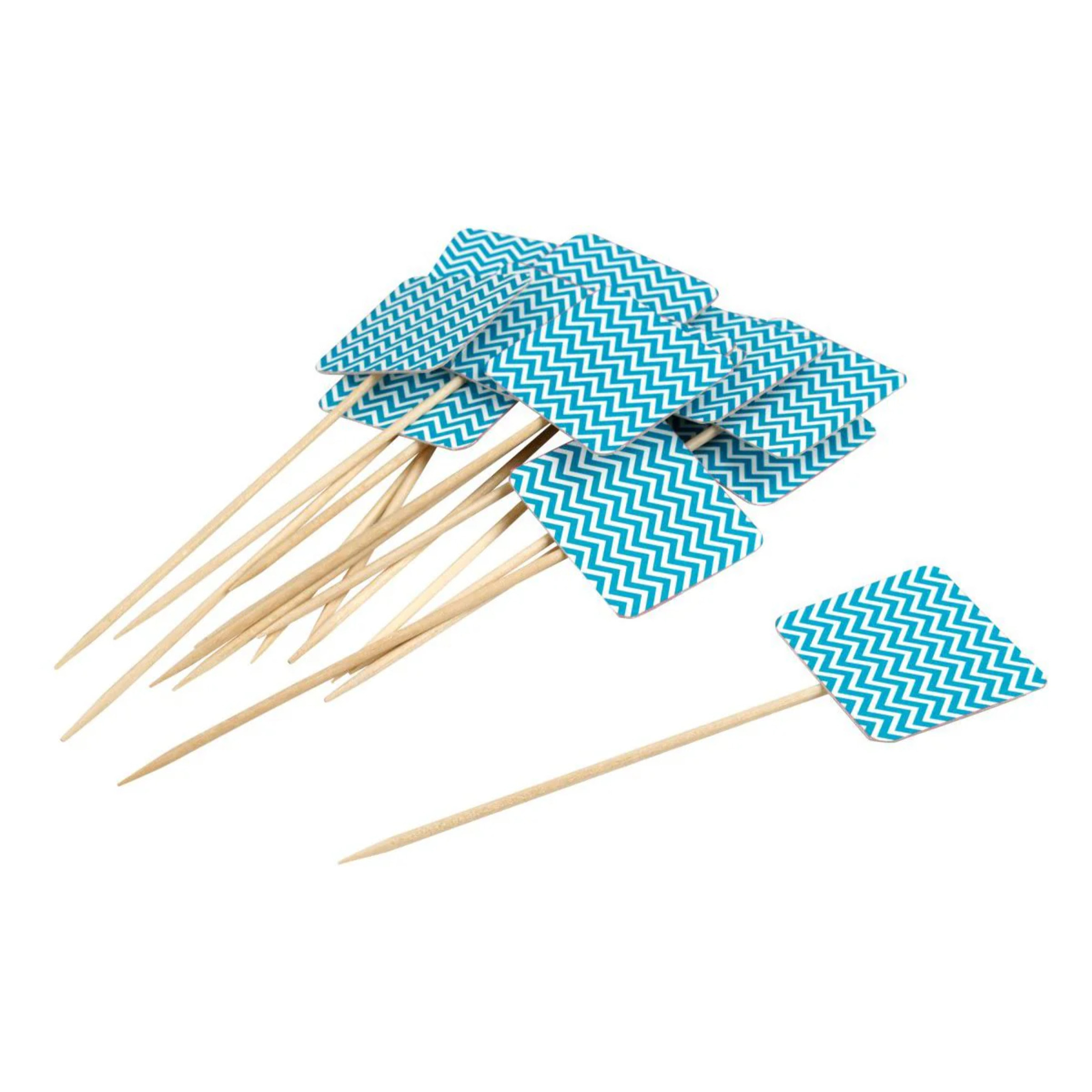 Lot de 50 cure-dents avec drapeau pour apéritif Fackelmann Nature
