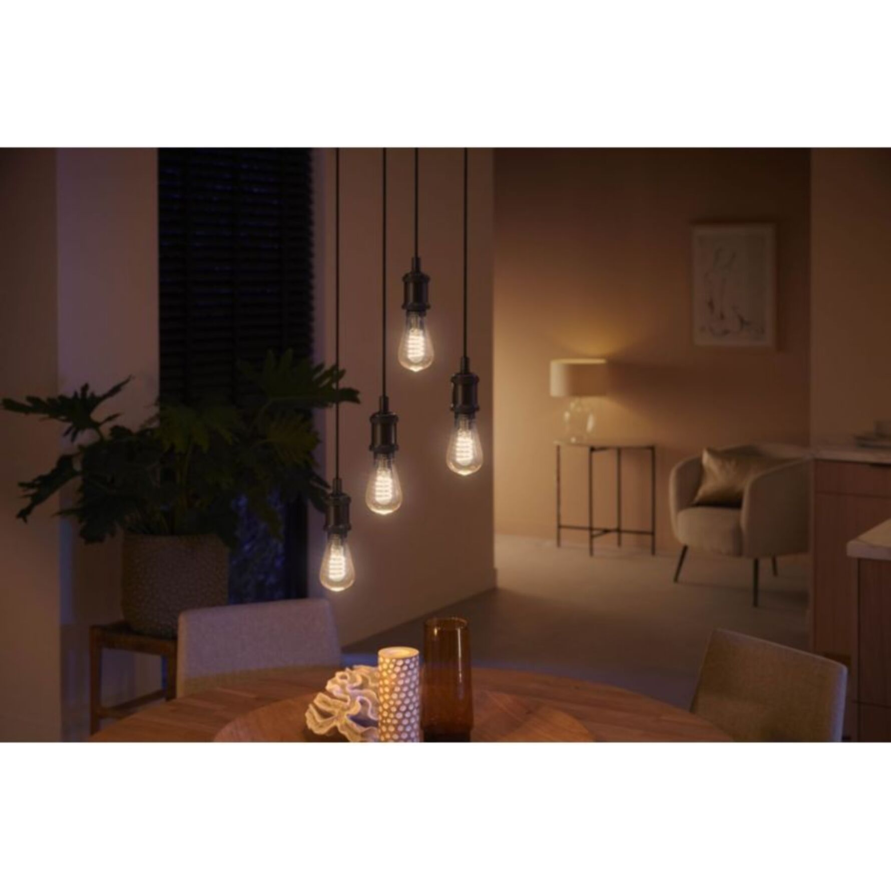 Ampoule LED connectée PHILIPS HUE E27 White Ambiance Filament