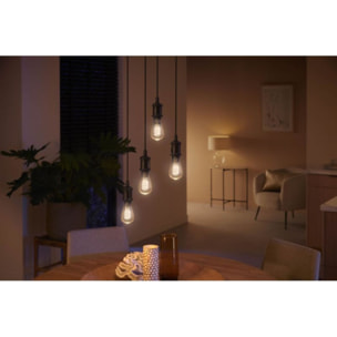 Ampoule LED connectée PHILIPS HUE E27 White Ambiance Filament