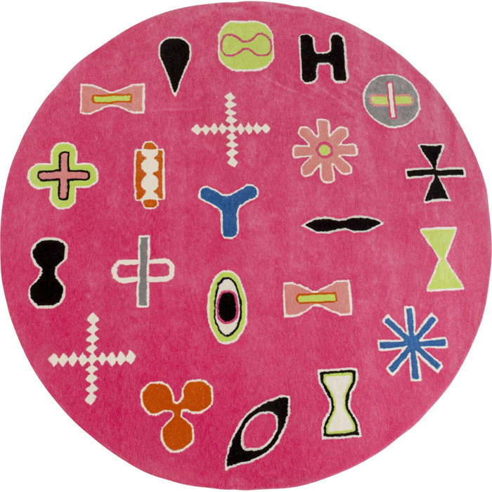 Tapis Glyph 200cm rose Kare Design