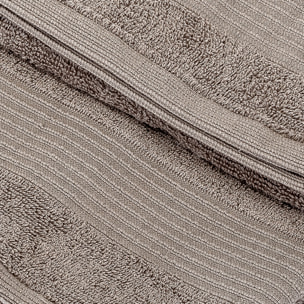 UNO CASA DESIGN Coppia Asciugamano + Ospite Julia in Spugna di Puro Cotone 500 gr/mq