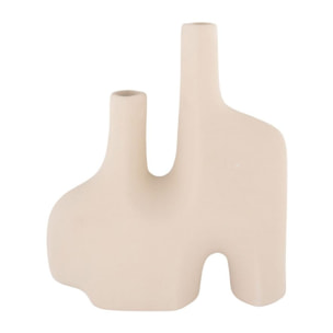 Santa Fe - Vase de forme organique en céramique H27cm - Couleur - Sable