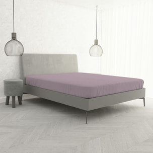 LENZUOLO SOTTO CON ANGOLI MAX COLOR, 100% COTONE MADE IN ITALY - MATRIMONIALE MAXI