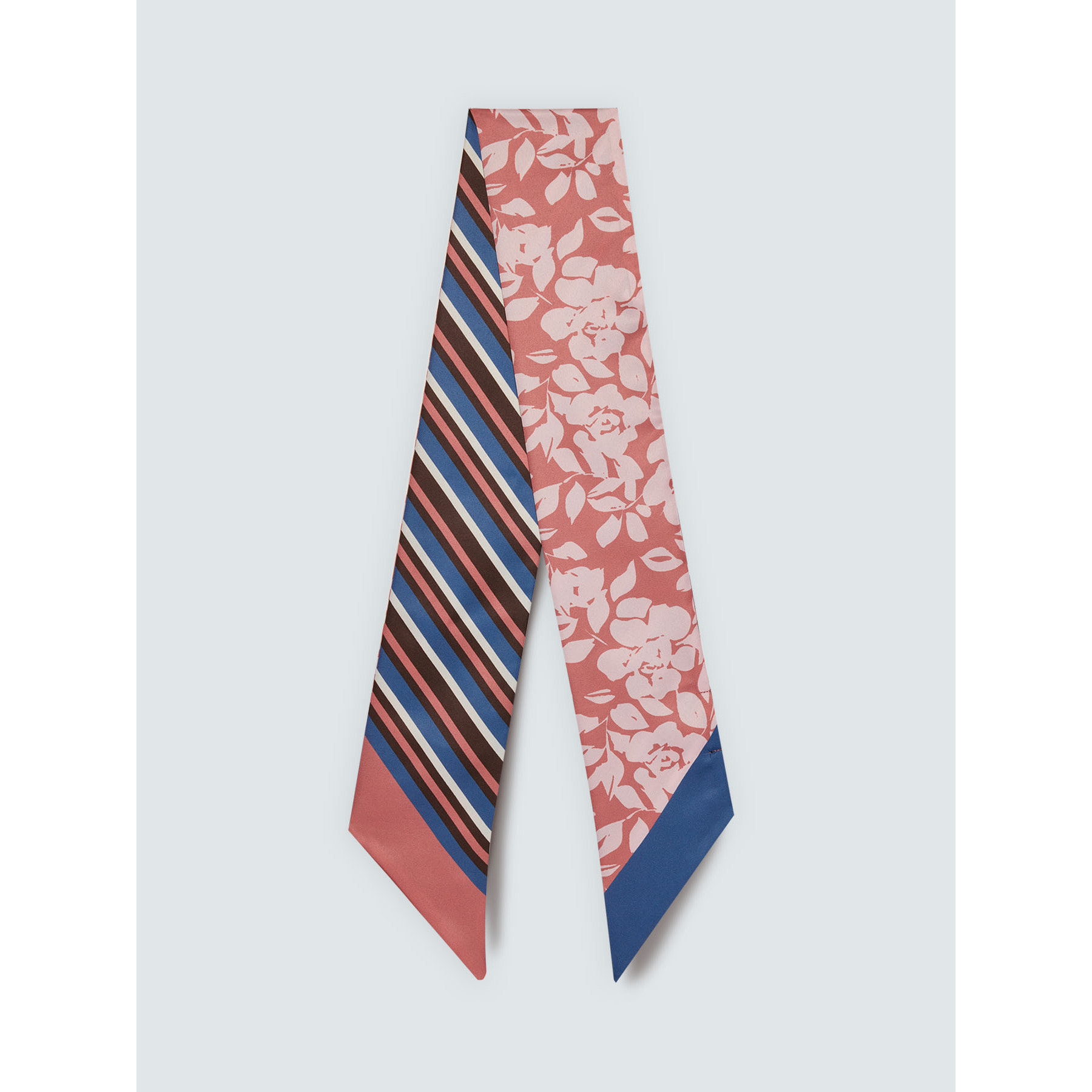 Fiorella Rubino - Foulard cravattino design mix and match - Blu