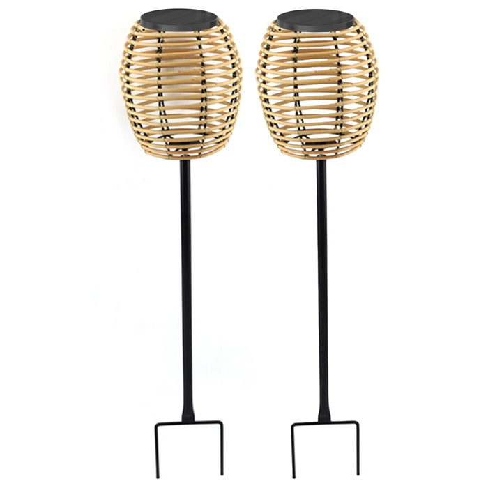 2 Balise solaire à piquer BAVINA H72CM