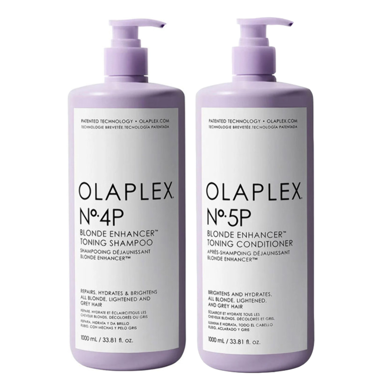OLAPLEX Kit Blonde Enhancer Toning Shampoo N°4P 1000ml + Conditioner N°5P 1000ml