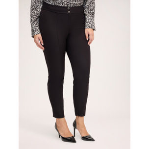 Fiorella Rubino - Pantaloni skinny con zip al fondo - Nero