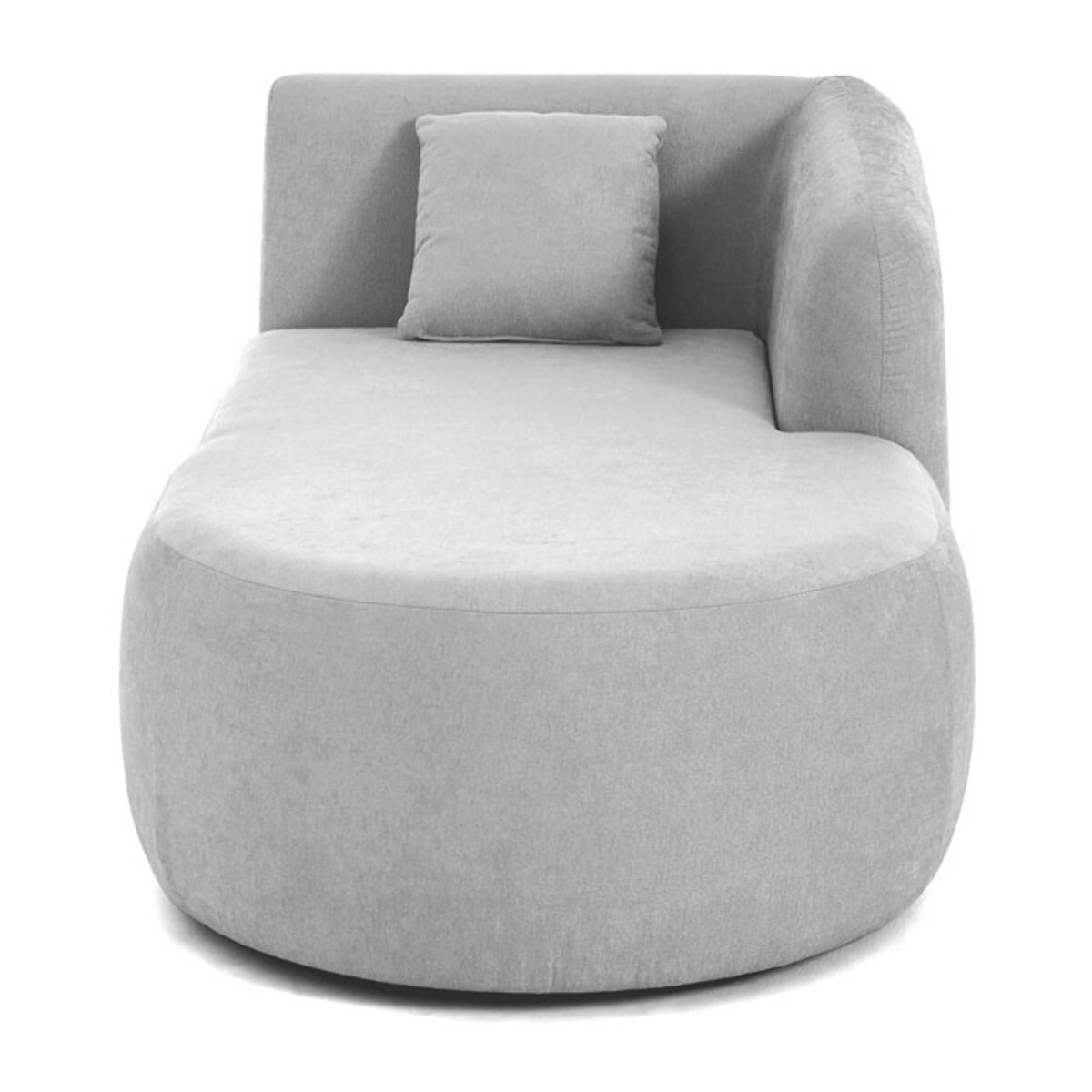 Ikare - module d'assise méridienne droit - en tissu - Gris clair