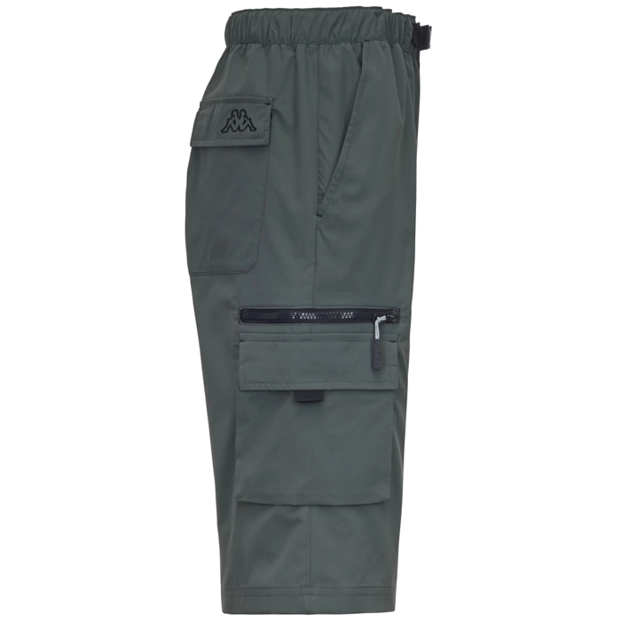 Kappa - Pantaloni Corti Uomo Verde - Logo Icargos