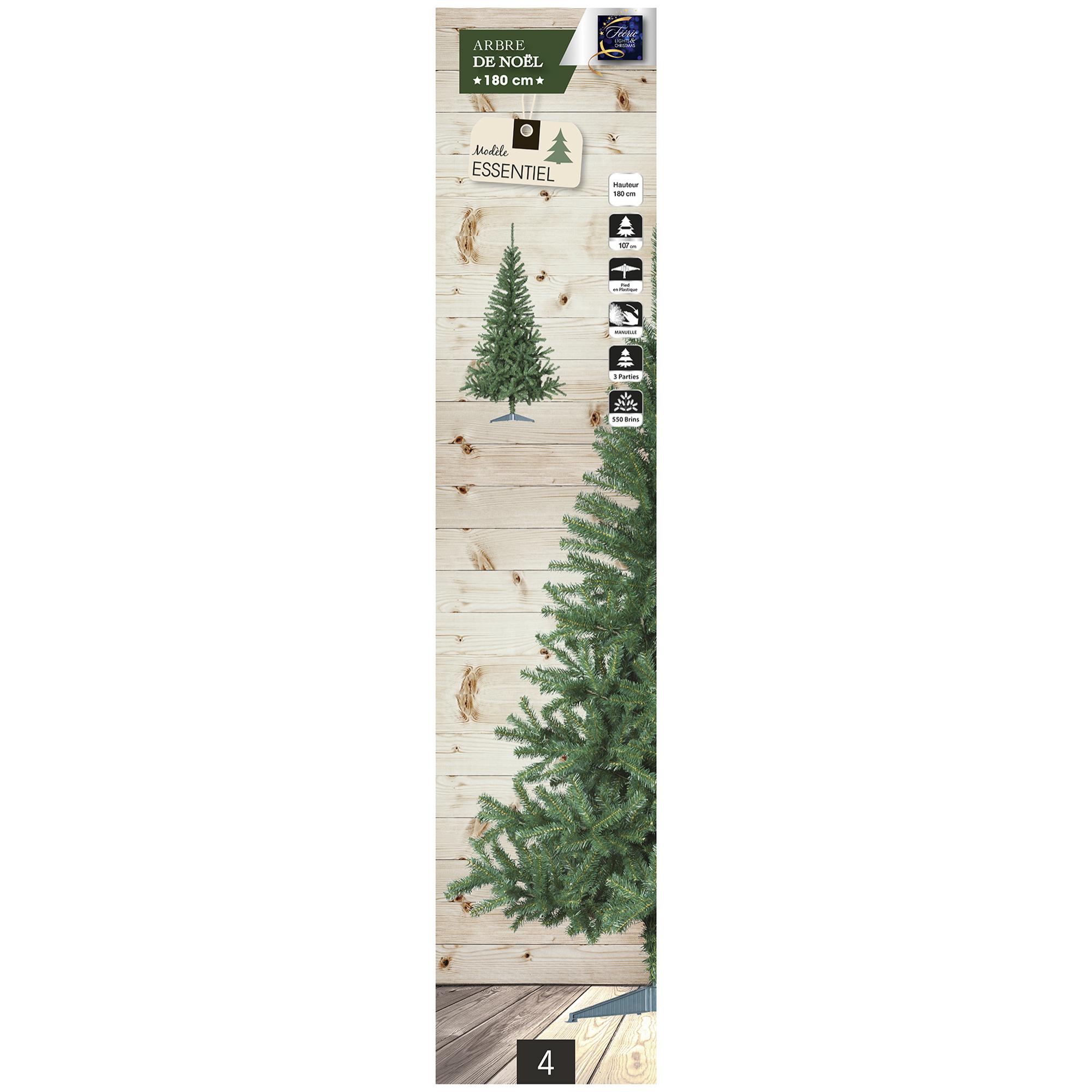 Elegante Arból de navidad verde 180 cm