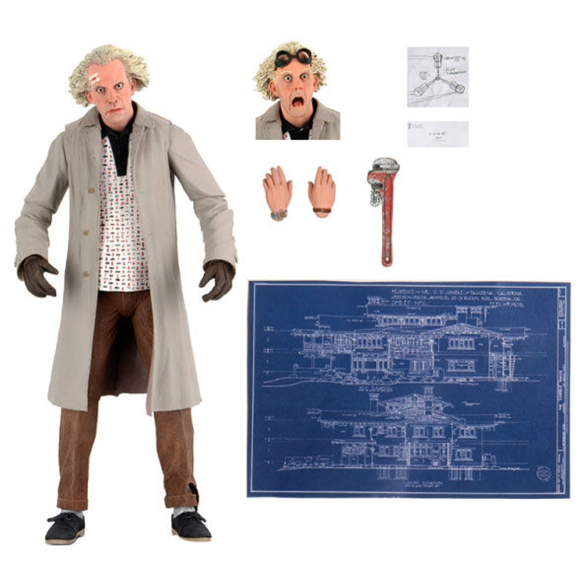 Ritorno Al Futuro Statua Doc Brown Ultimate Figura 18cm Neca