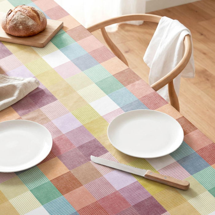 Nappe anti-taches AREN MULTICOLORE - coton mélangé
