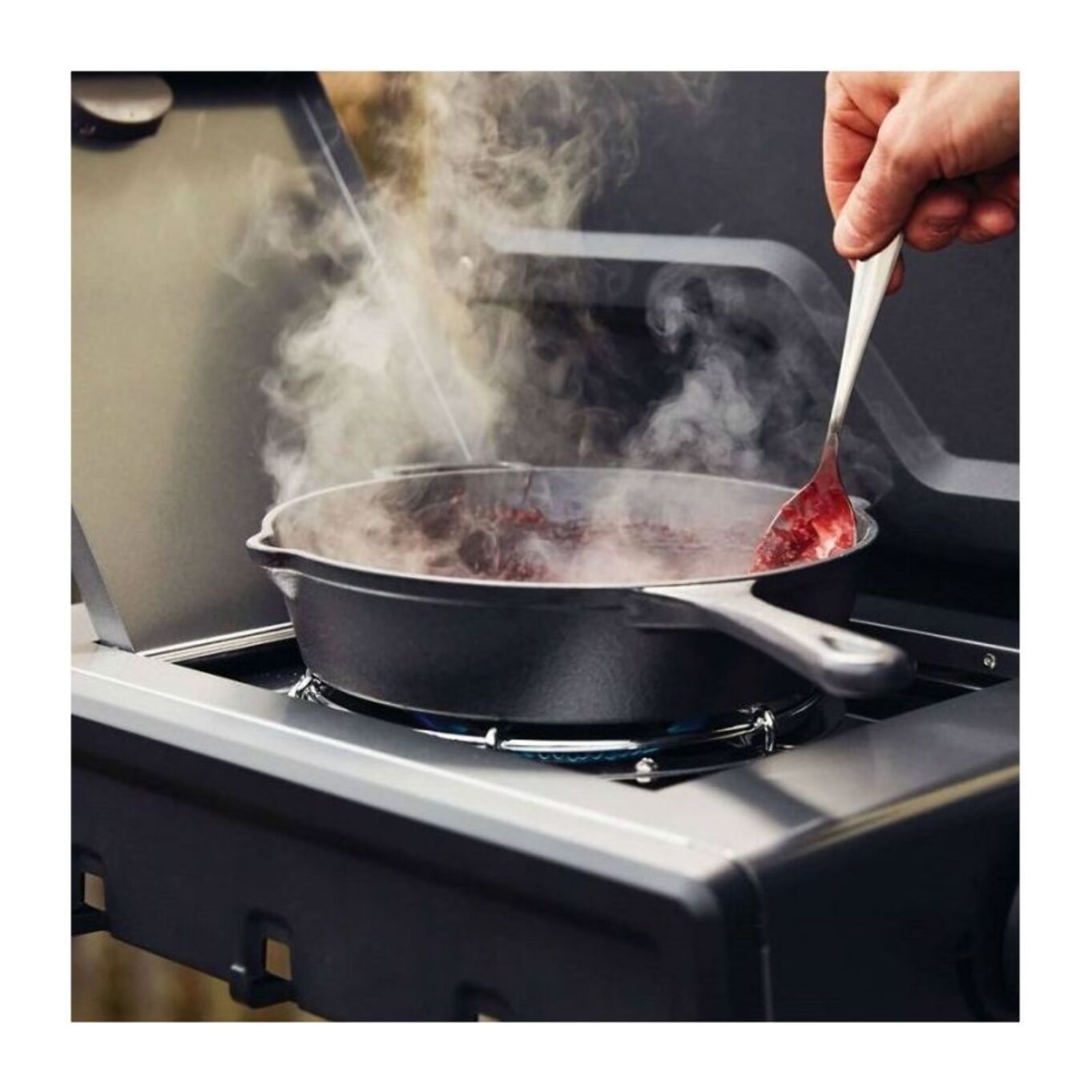 Barbecue gaz NAPOLEON Freestyle 3 bruleurs + 1 rechaud plat sur chariot, 51x45 cm