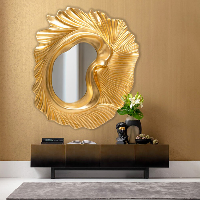 Miroir Orecchio 160x143cm doré Kare Design