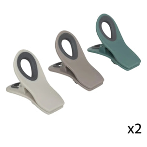 6 pinces hermétiques