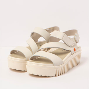Sandalia de cuña 1573 NAPPA CREAM/BRIGHTON color Cream