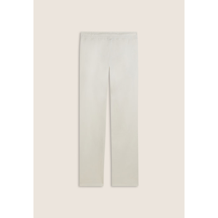 Pantaloni comfort con gamba dritta e stampa laterale