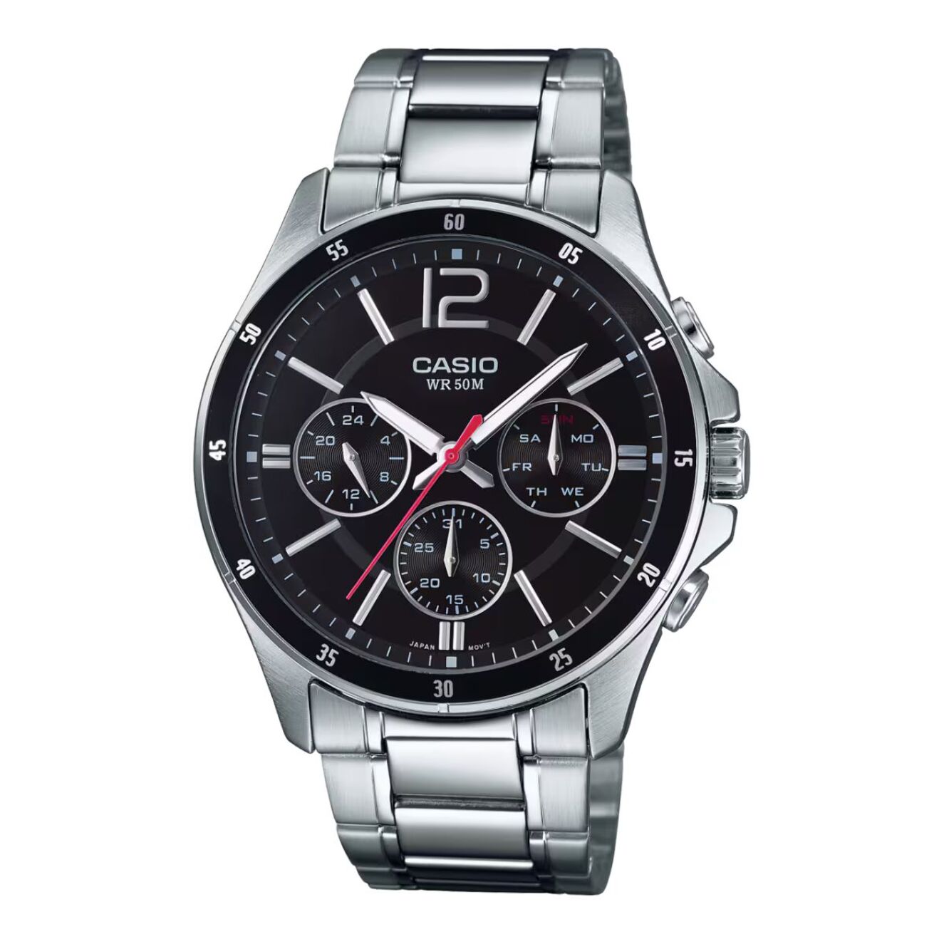 Reloj Casio MTP-1374D-1AVDF Hombre Analogico Cuarzo con Correa de Acero inoxidable