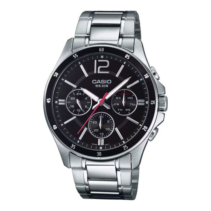 Reloj Casio MTP-1374D-1AVDF Hombre Analogico Cuarzo con Correa de Acero inoxidable