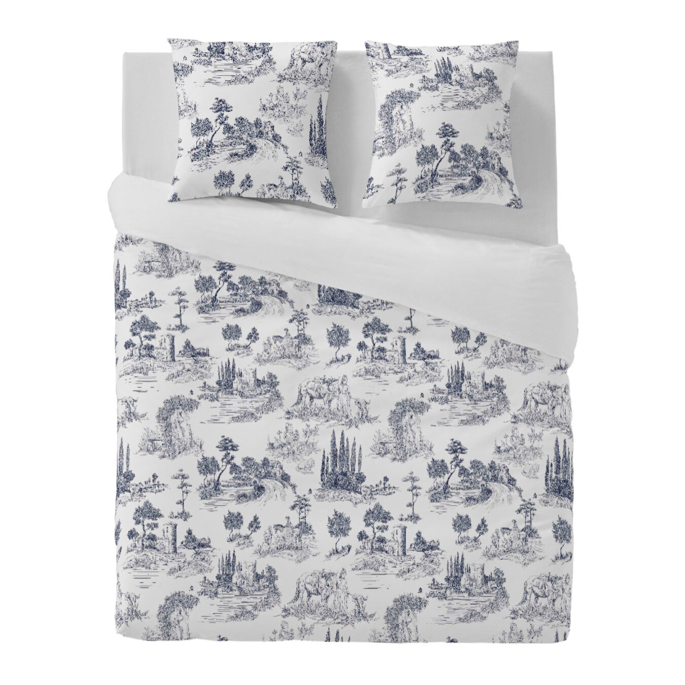 Funda Nórdica El Caballo Paisaje Toile De Jouy - 100% algodón