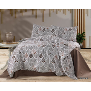 Parure housse de couette et taie(s) oreiller 100% Coton