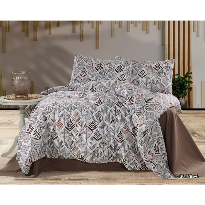 Parure housse de couette et taie(s) oreiller 100% Coton