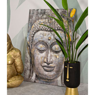 DIPINTO SU TELA FACE BUDDHA LIGHT -A- CM 80X3X120