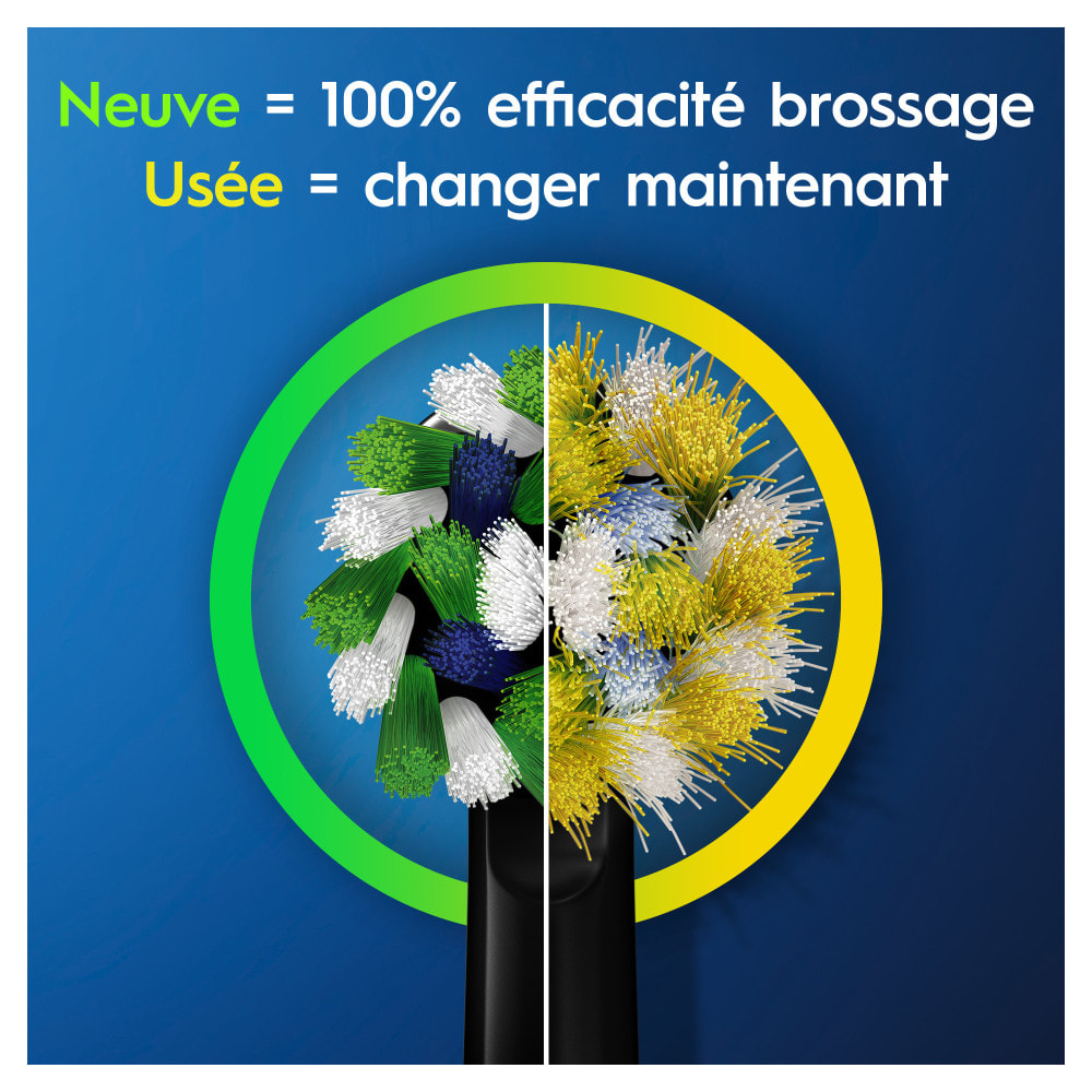 Oral-B - Pro 3 Avec Etui de Voyage - Noir - Brosse À Dents Électrique