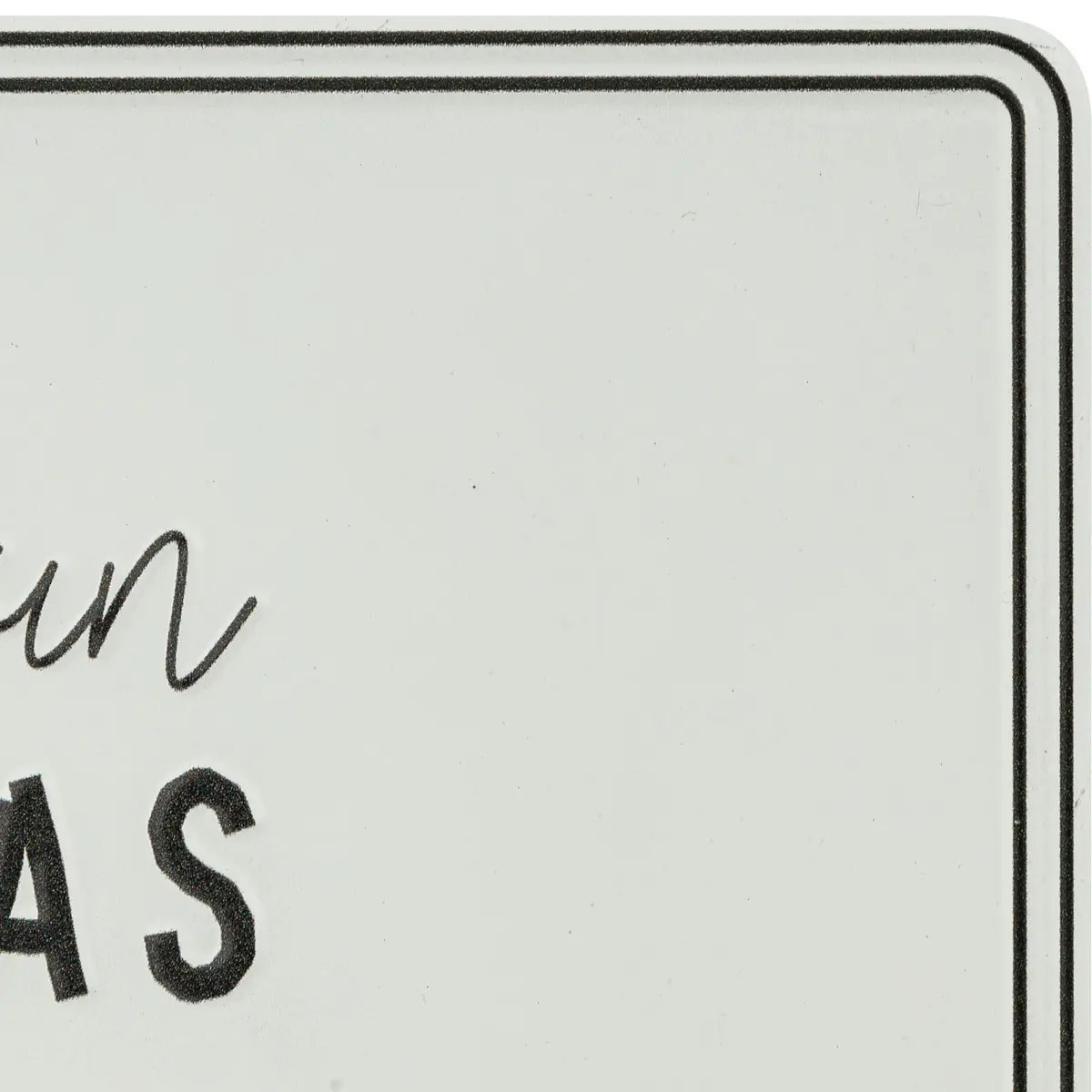 Déco murale "Citation" noir et blanc 38x58cm