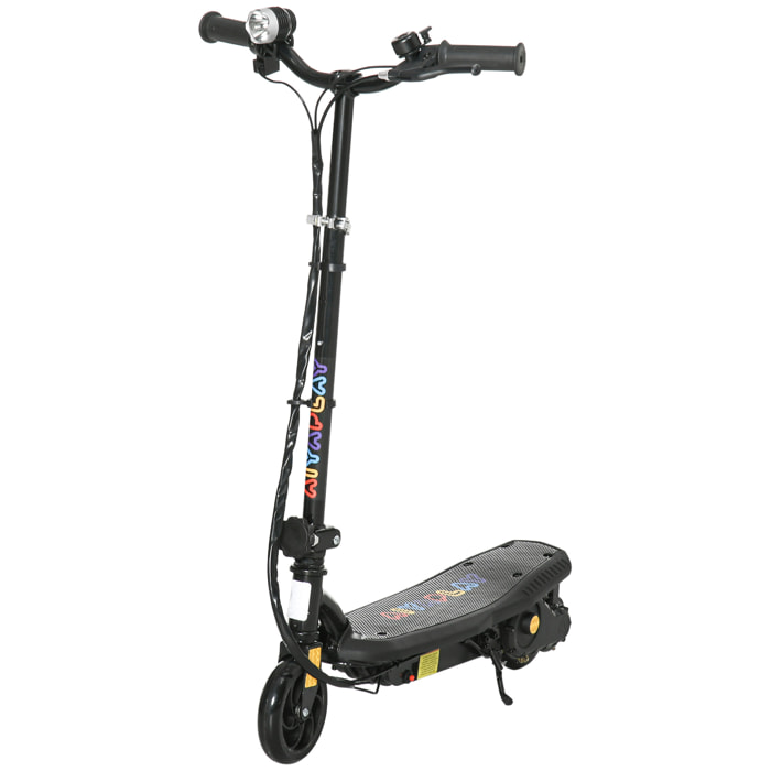 Trottinette électrique 120 W pliable pour enfant 7-14 ans 12 Km/h max. autonomie 10 Km max. noir