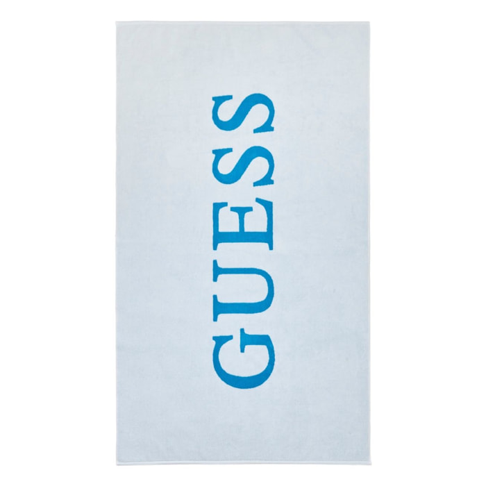 Serviette de plage - 100% coton - bleu pâle - 180 x 100 cm