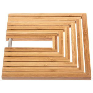 Dessous de plat extensible bambou