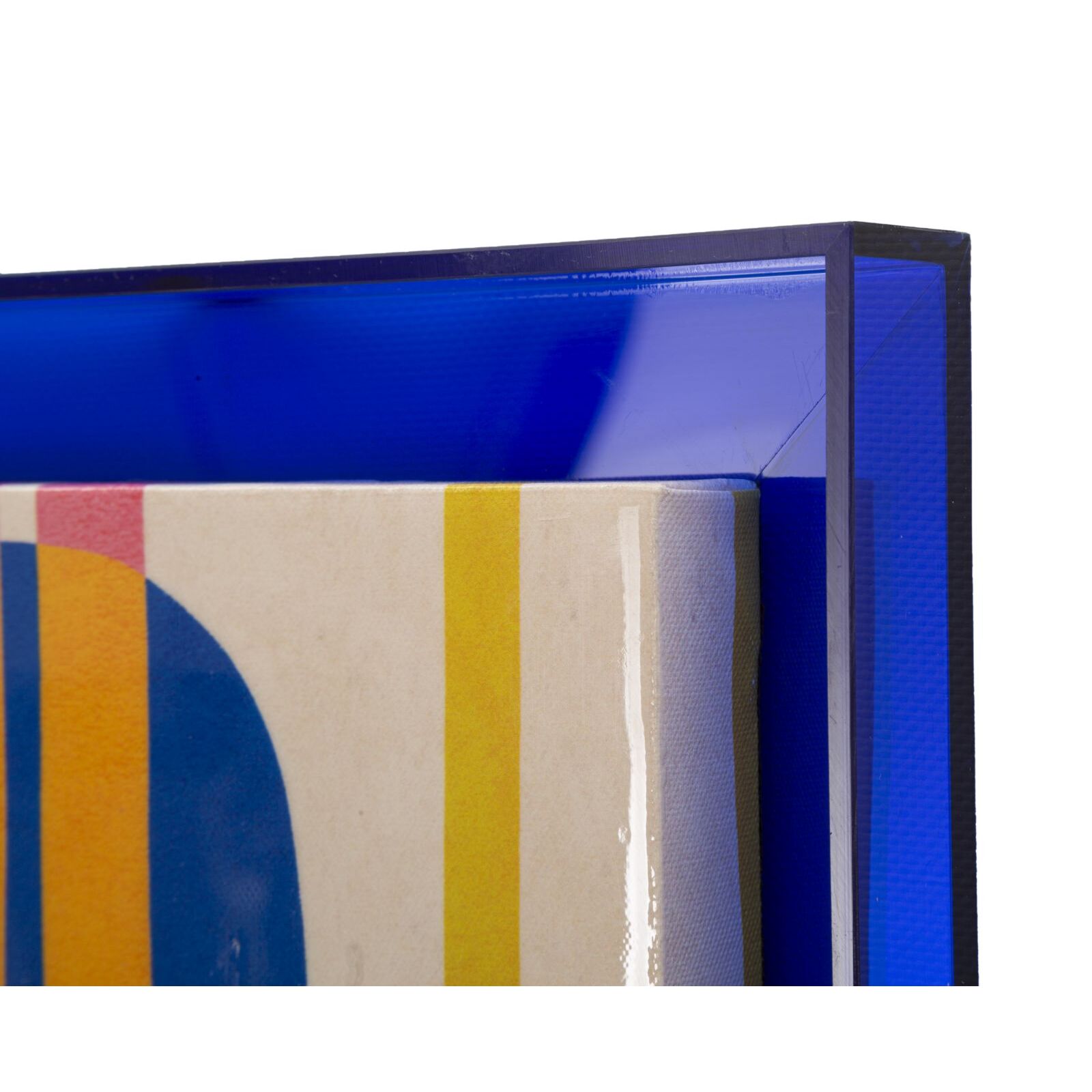 STAMPA SU TELA LACCATTO MODIS C/CORNICE -B- CM 60X3,3X80