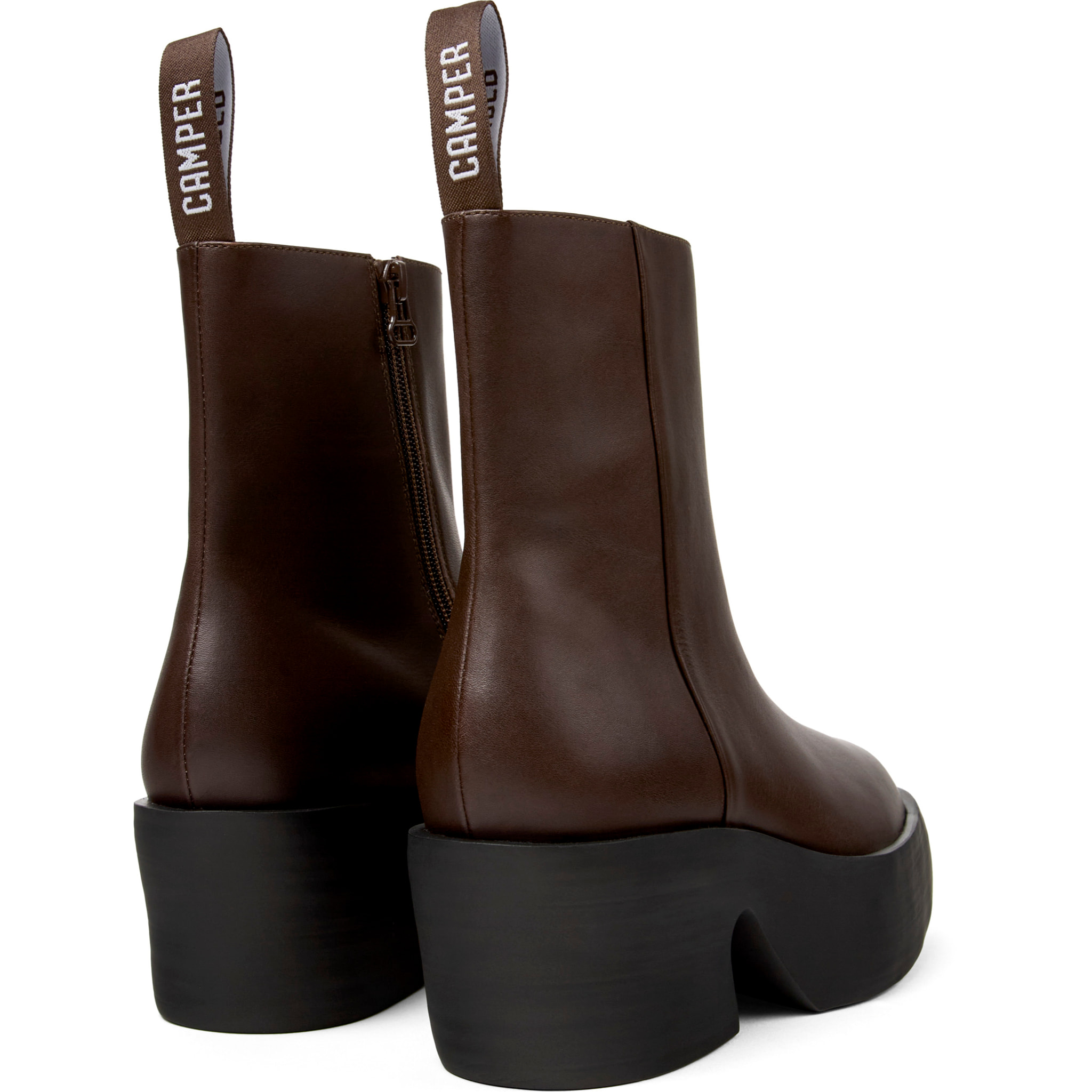 Botines - CAMPER Billie - Marron - Cuero liso