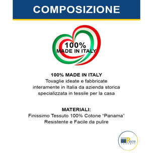 Tovaglia floreale lavabile 100% cotone PICNIC