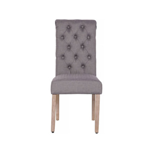 Lot de 2 Chaises "Estelle" - Gris